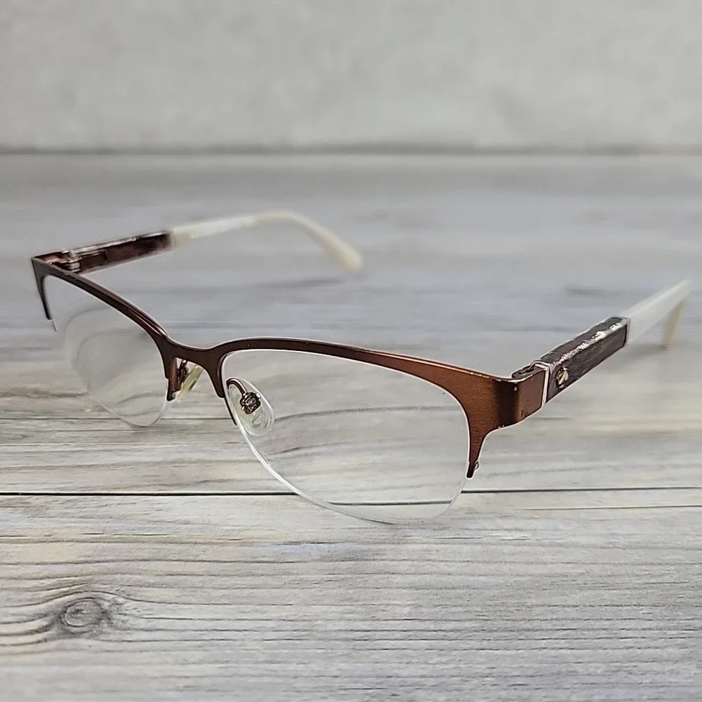 Kate Spade NY Valary PJW Eyeglasses Frames Only 51-16-135 Half Rim Adjustable‎